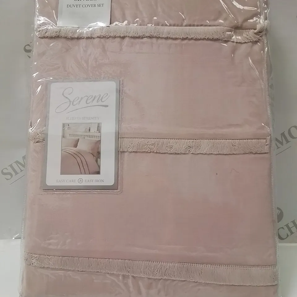 BRAND NEW SERENE SINGLE DUVET COVER SET -PINK-