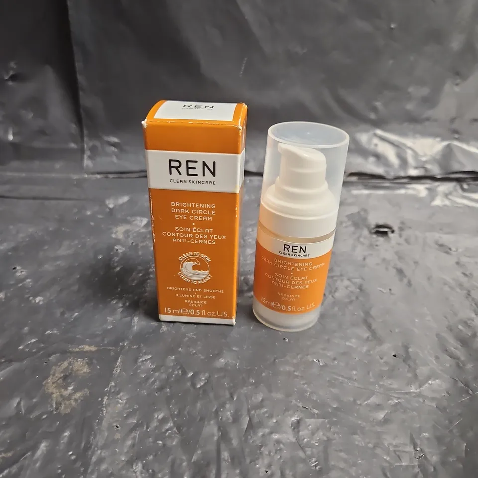 REN CLEAN SKINCARE BRIGHTENING DARK CIRCLE EYE CREAM, 15ML