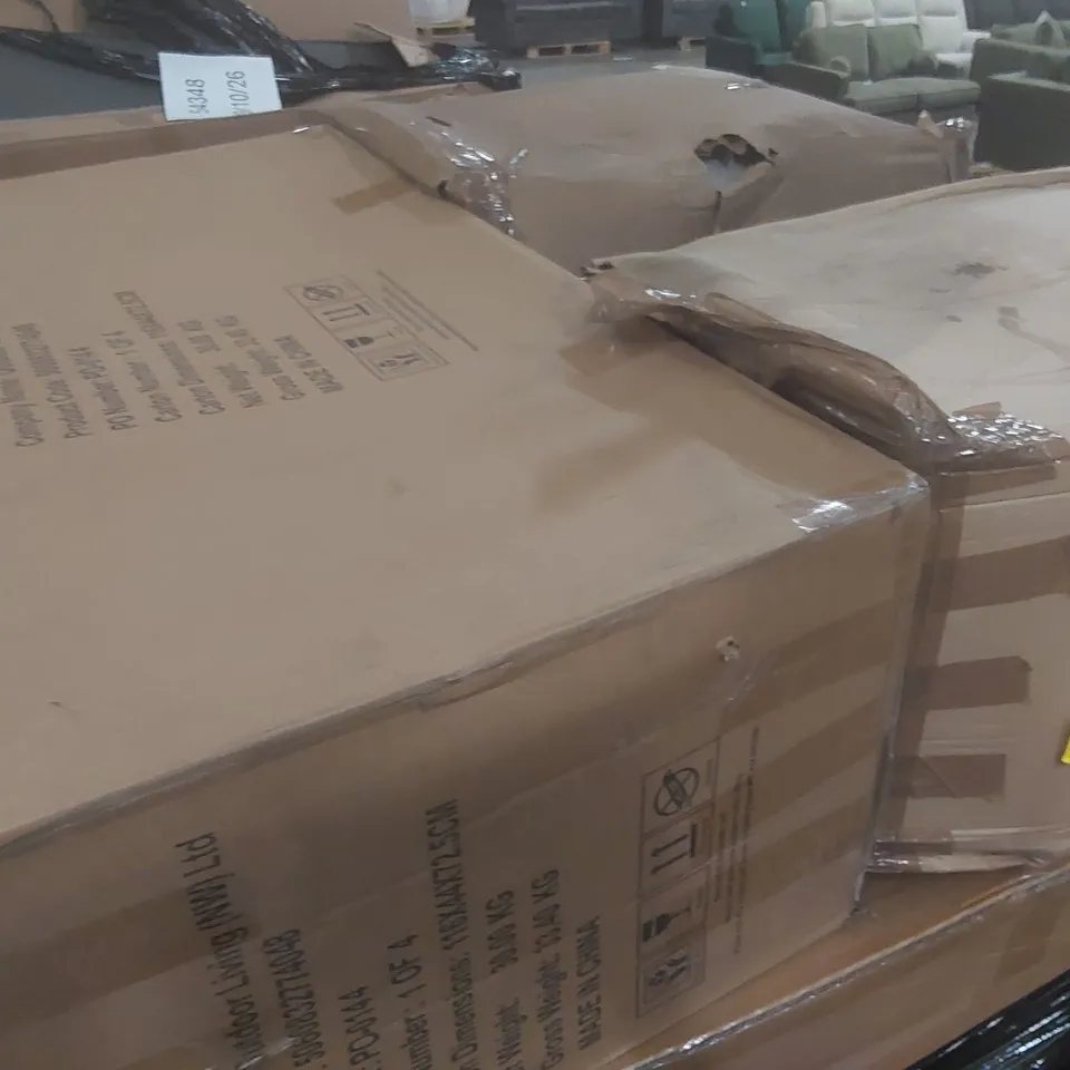 PALLET CONTAINING A VERY LARGE QUANTITY OF ASSORTED DESIGNER GARDEN FURNITURE PARTS