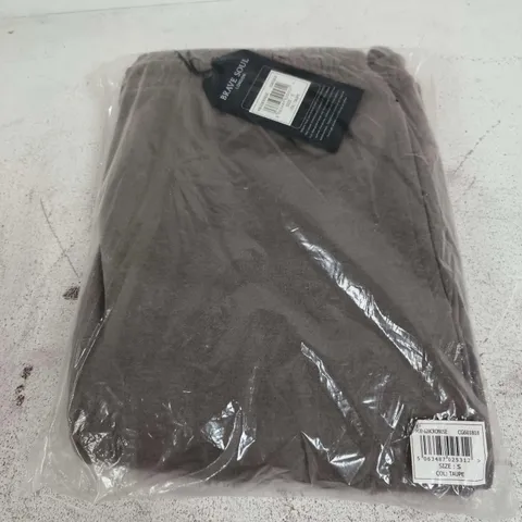 BAGGED BRAVE SOUL JOGGERS IN TAUPE - SMALL