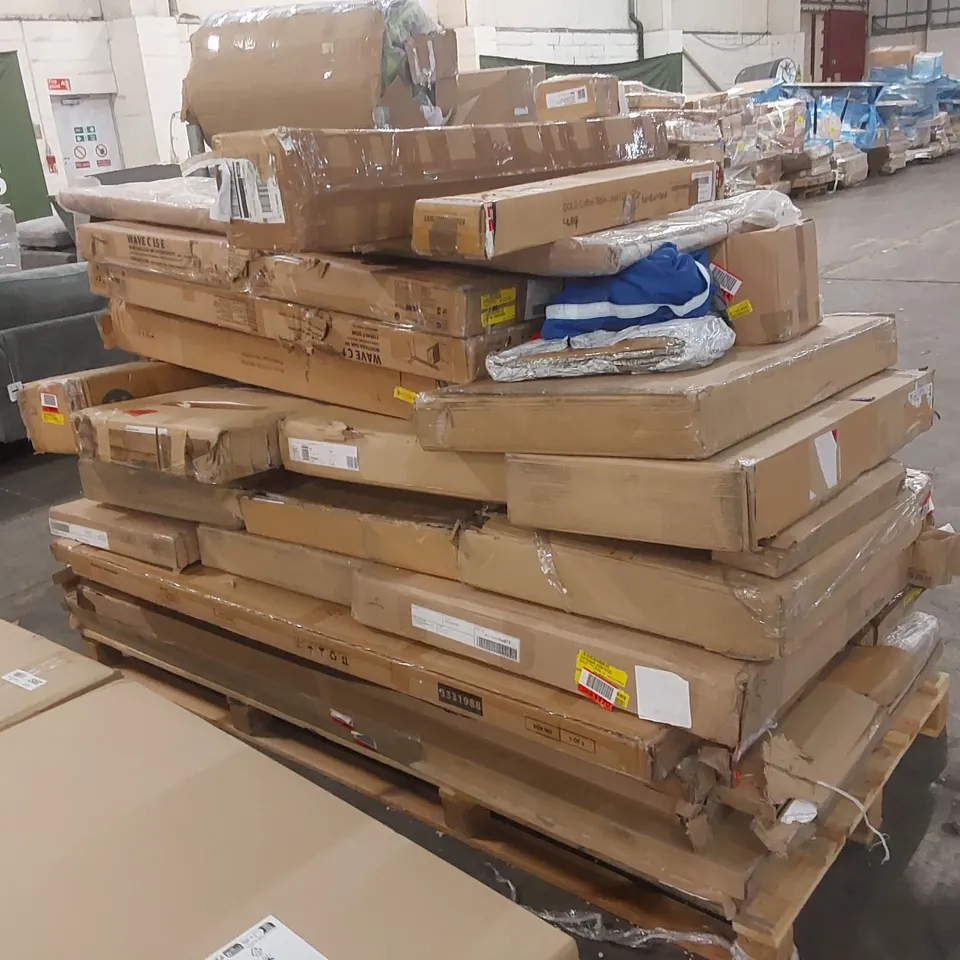 PALLET CONTAINING A LARGE QUANTITY OF ASSORTED FURNITURE PARTS ECT