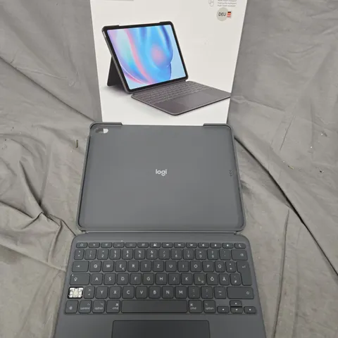 BOXED LOGITECH COMBO TOUCH IPAD AIR KEYBOARD - GERMAN LAYOUT 