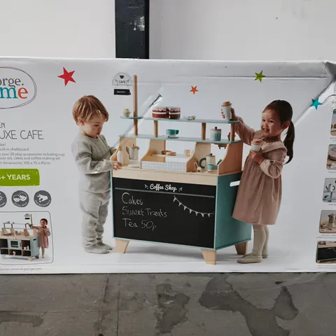 BOXED WOODEN DELUXE CAFE FOR KIDS 