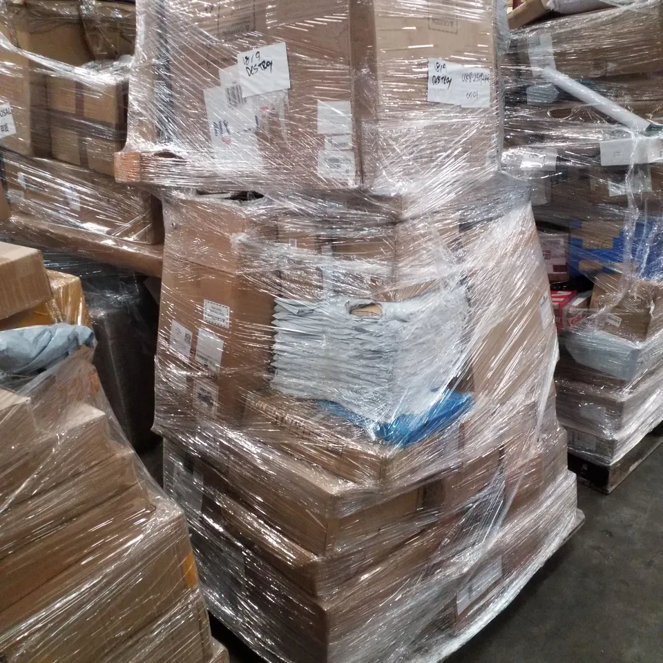 PALLET CONTAINING ASSORTED PRODUCTS INCLUDING VACUUM CLEANER, HIGH PRESSURE SAW