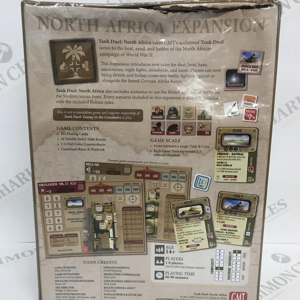 BOXED CELLOPHANE WRAPPED TANK DUEL EXPANSION I NORTH AFRICA 