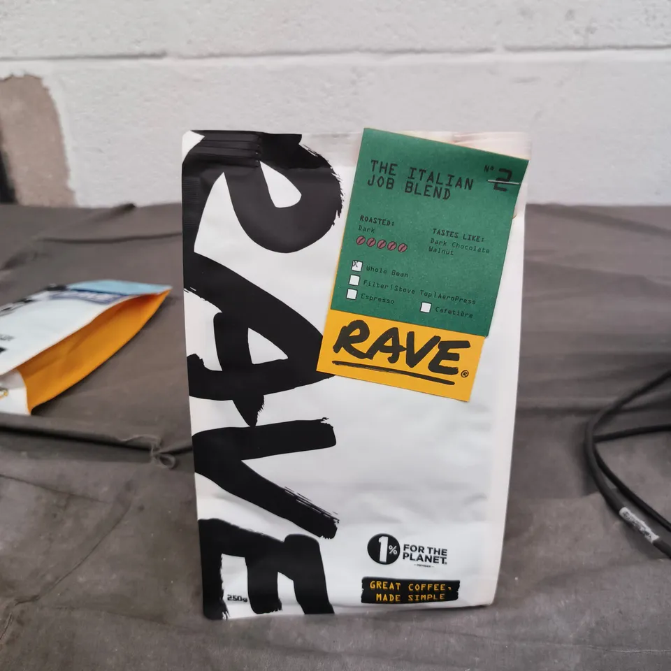 RAVE THE ITALIAN JOB BLEND COFFEE BEANS – 250G