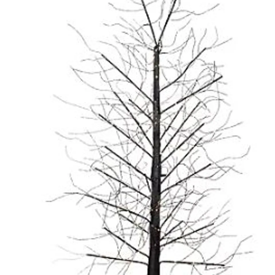 HOME REFLECTIONS MULTI FUNCTION MICRODOT DEW DROP LED TREE BLACK 6FT- COLLECTION ONLY