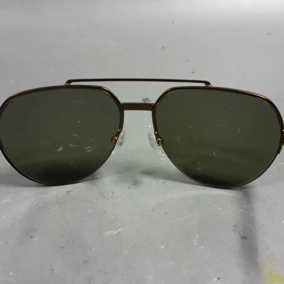 JOHN JACOBS GOLD FRAMED GLASSES IN CASE