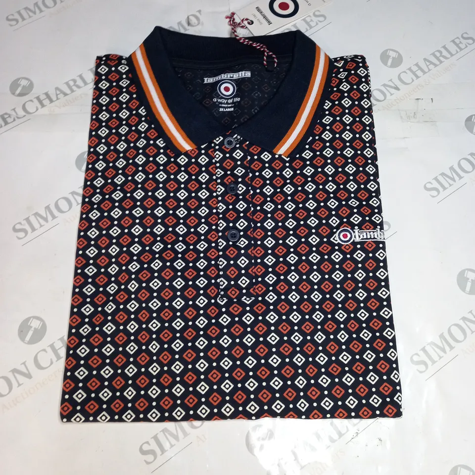 IAMBRELLA GEOMETRIC AOP POLO - XXL