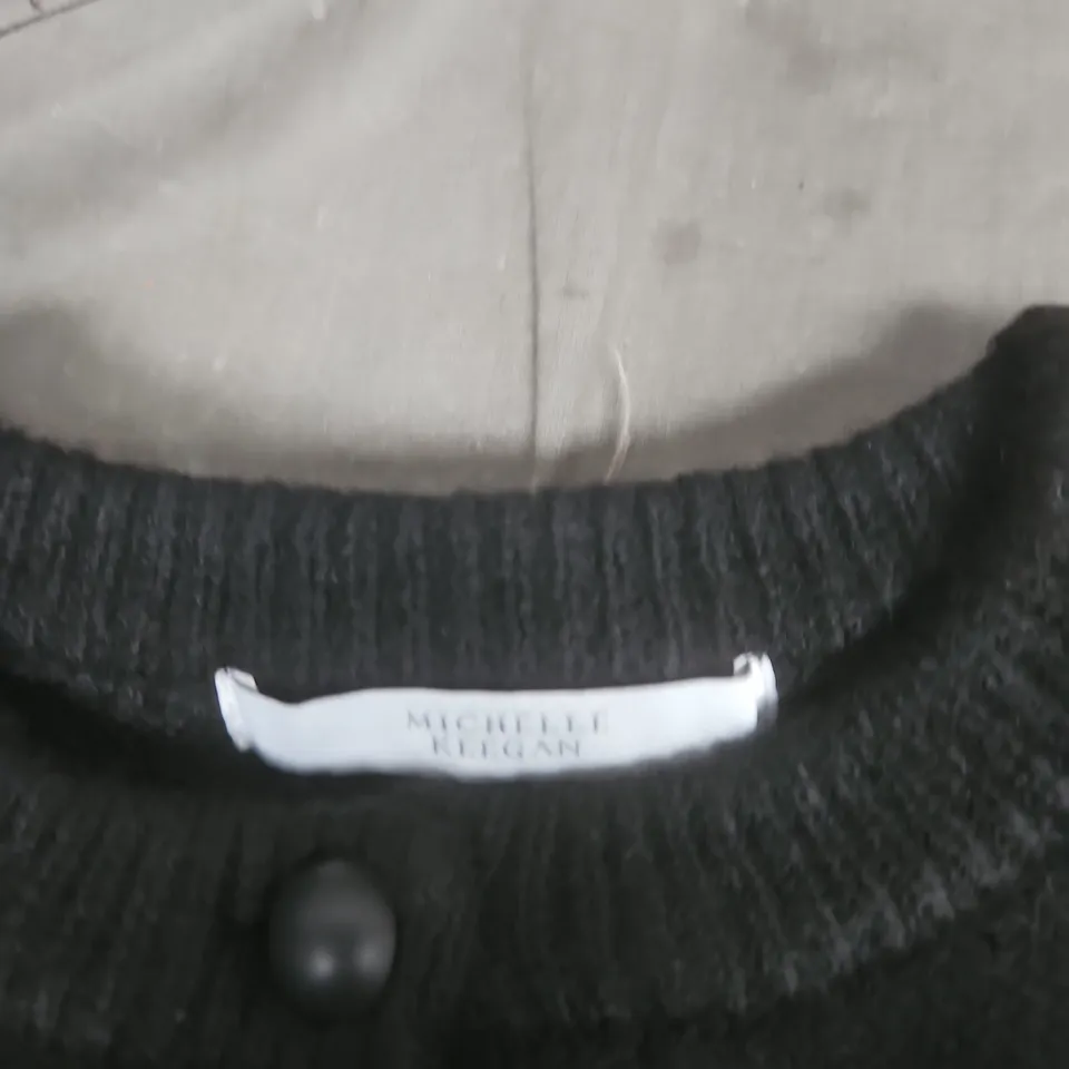 MICHELLE KEEGAN BLACK KNIT CARDIGAN – UK 12