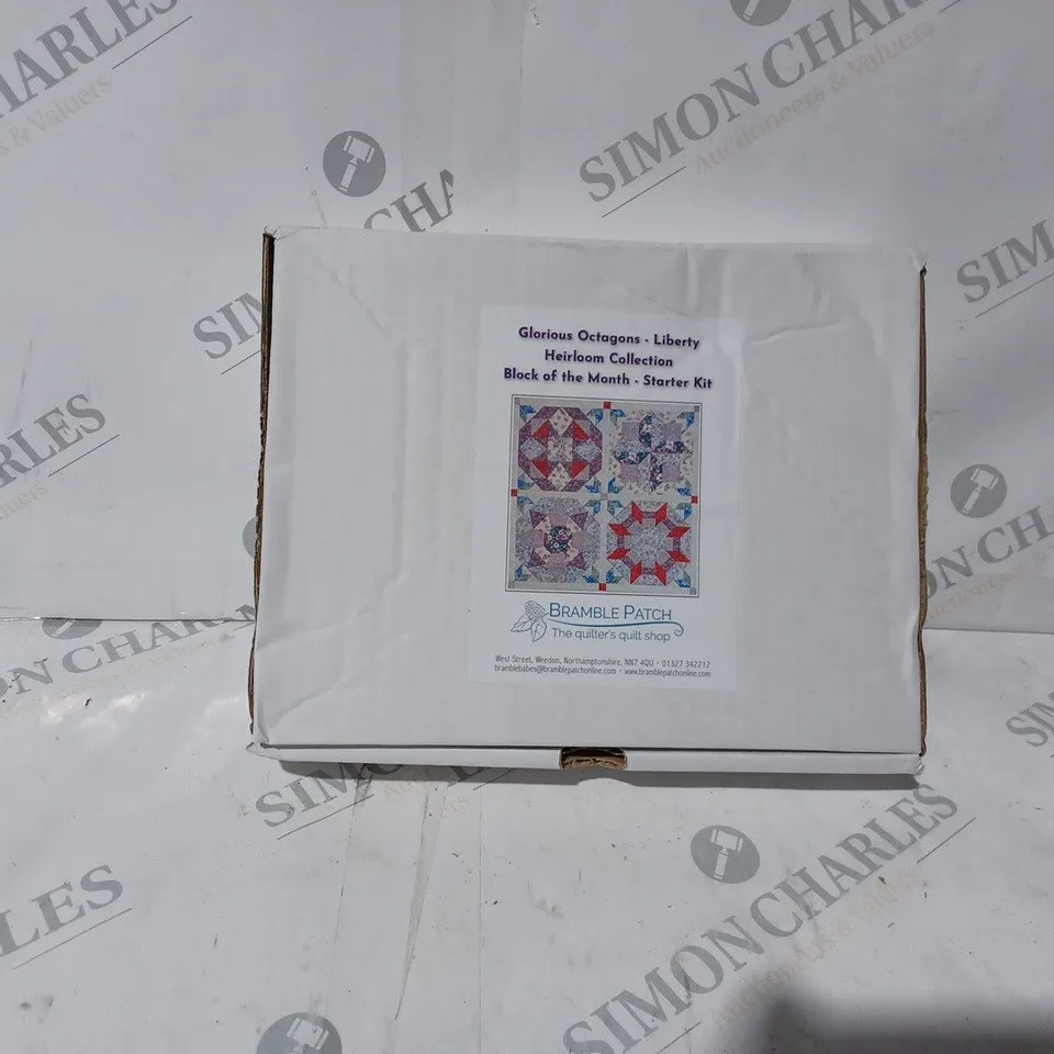 BOXED BRAMBLE PATCH GLORIOUS OCTAGONS LIBERTY HEIRLOOM COLLECTION BLOCK OF THE MONTH STARTER KIT 