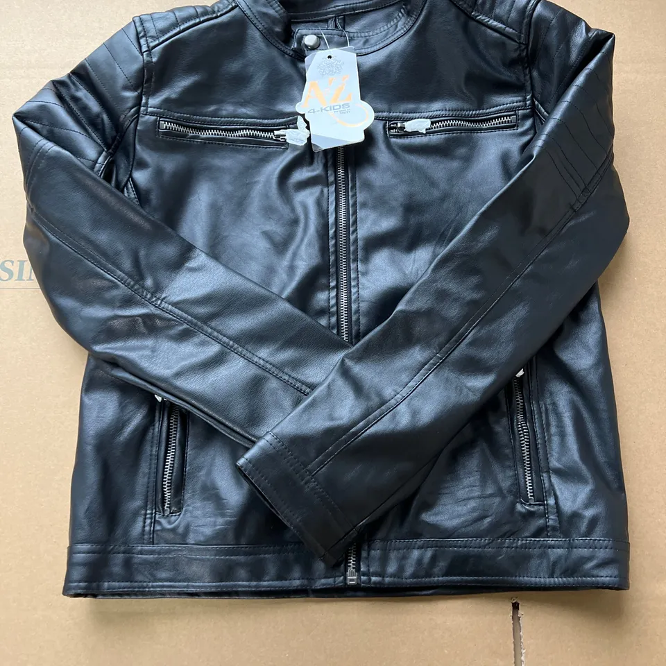 A-Z AGE 13 FAUX LEATHER JACKET 