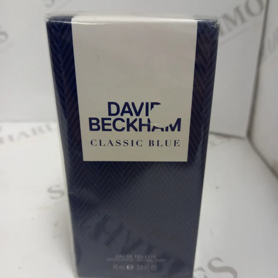 BOXED AND SEALED DAVID BECKHAM CLASSIC BLUE EAU DE TOILETTE 90ML