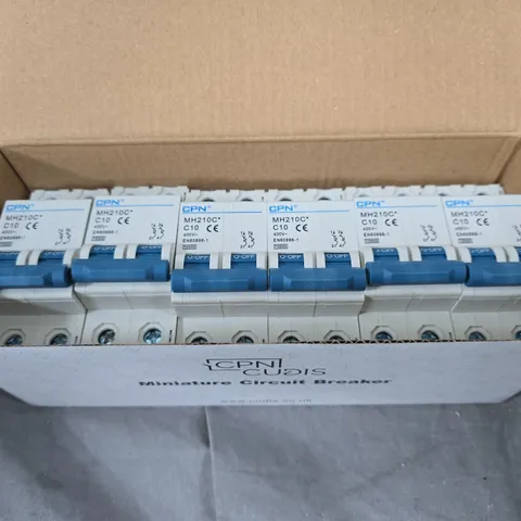 APPROXIMATELY 10 ASSORTED MINIATURE CIRCUIT BREAKER SETS