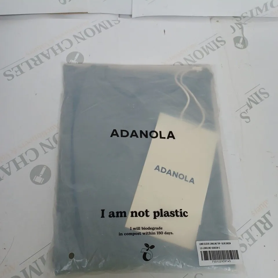 BAGGED ADANOLA LONG SLEEVE LONGLINE TOP SIZE S