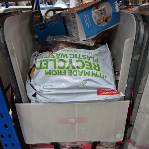 CAGE OF ASSORTED HOUSEHOLD AND TOYS ITEMS