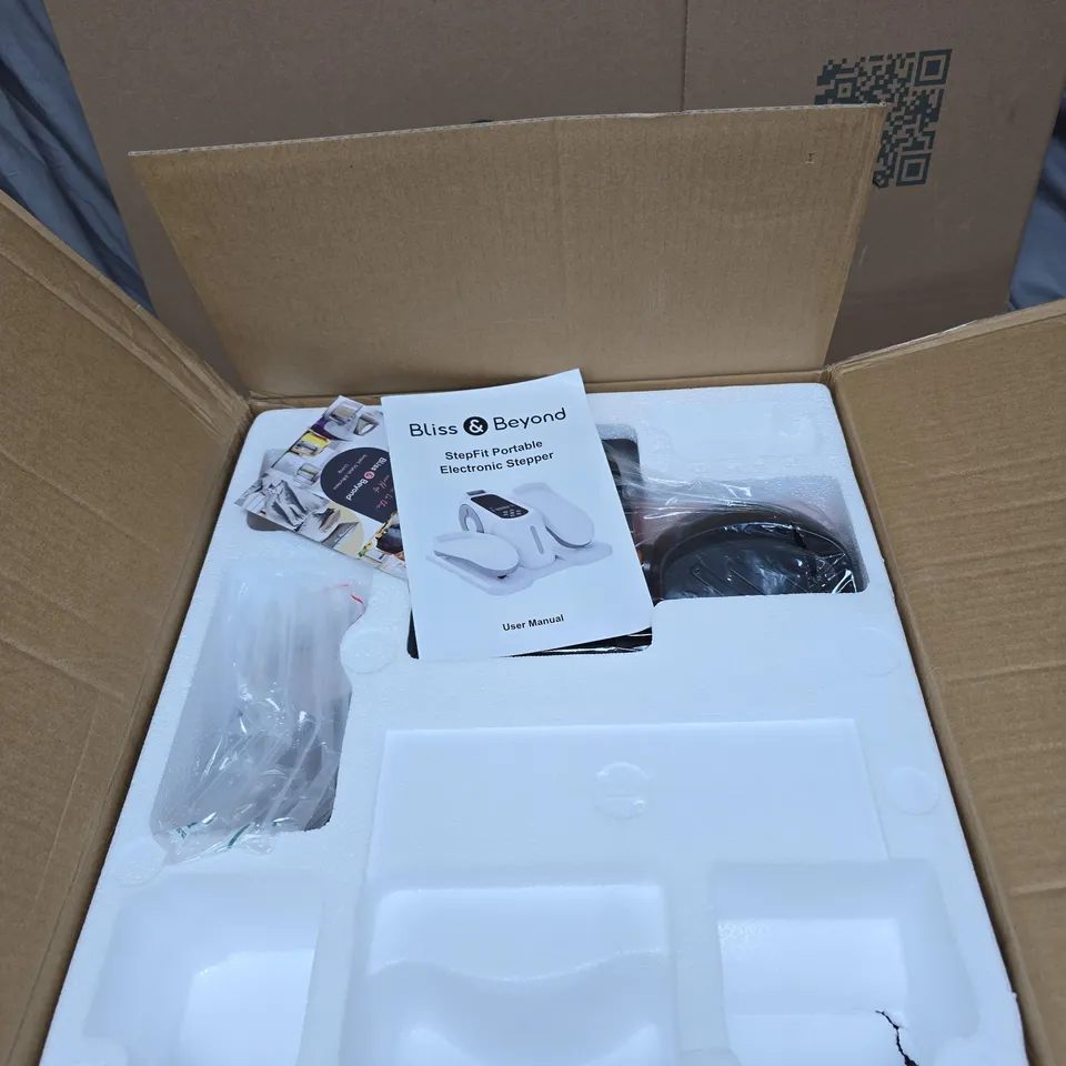 BLISS AND BEYOND STEPFIT PORTABLE ELECTRONIC STEPPER BOXED
