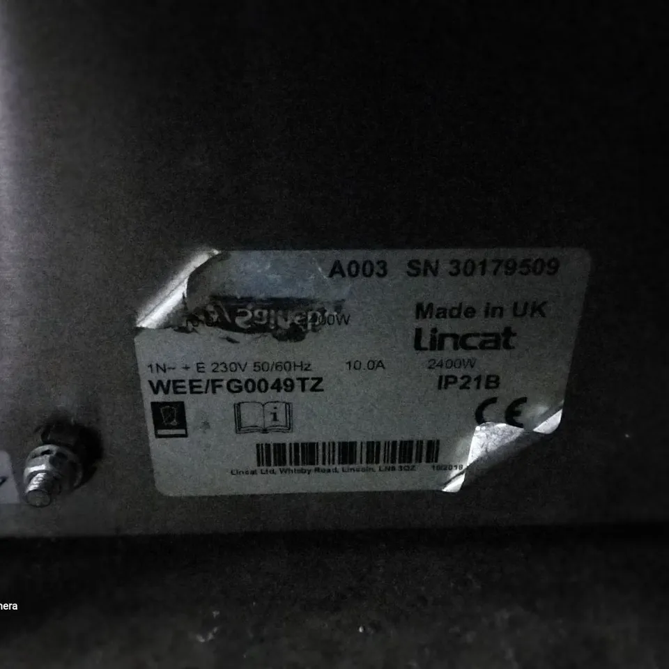 LINCAT DOUBLE SMOOTH PANINI CONTACT GRILL