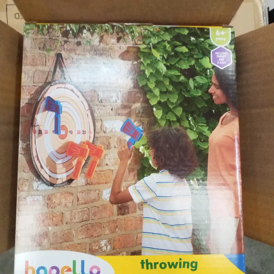 BOX CONTAINING 4 HAPELLO THROWING GAMES 