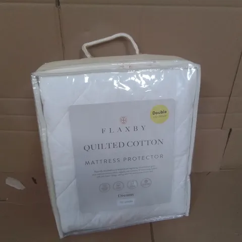 DREAMS FLAXBY QUILTED COTTON MATTRESS PROTECTOR 