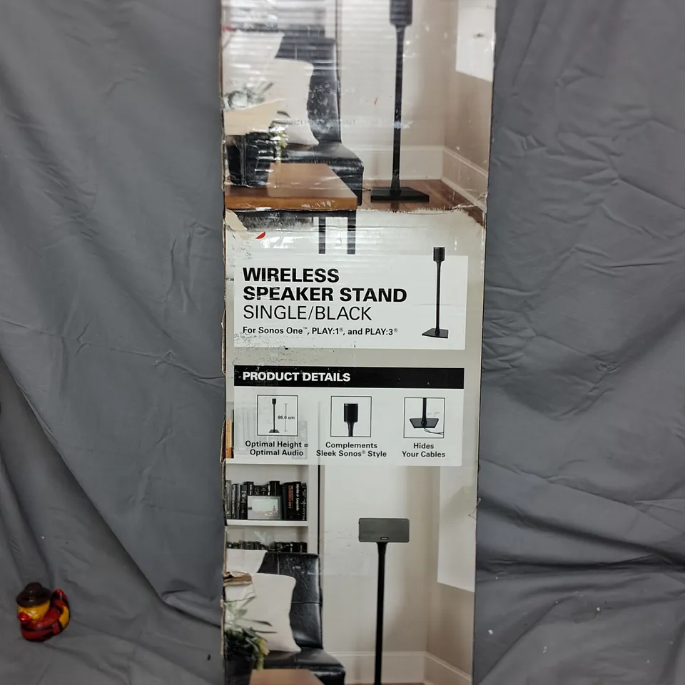 SANUS WIRELESS SPEAKER STAND SINGLE IN BLACK - WSS21-B2