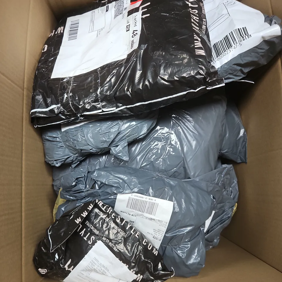 APPROXIMATELY 20 ASSORTED CLOTHING ITEMS IN VARIOUS STYLES AND SIZES 