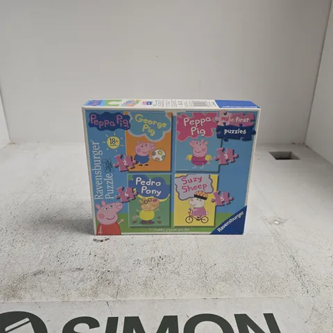 RAVENSBURGER PEPPA PIG PUZZLES – MY FIRST PUZZLES, 4 CHUNKY JIGSAWS