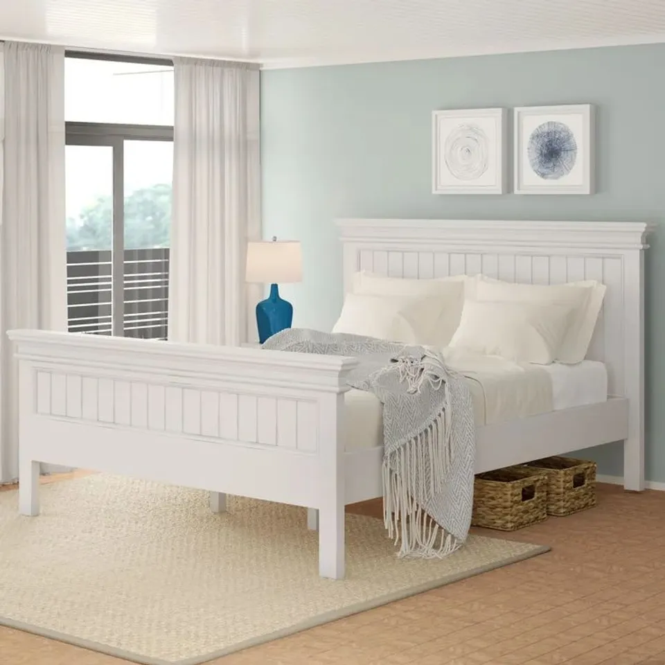 BOXED ORION BED FRAME SUPER KINGSIZE WHITE