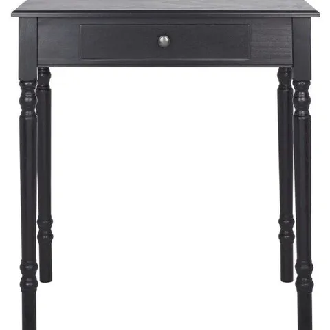 BOXED SAFAVIEH ARINA 1 DRAWER DESK - BLACK