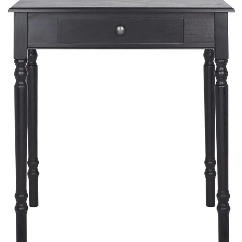 BOXED SAFAVIEH ARINA 1 DRAWER DESK - BLACK