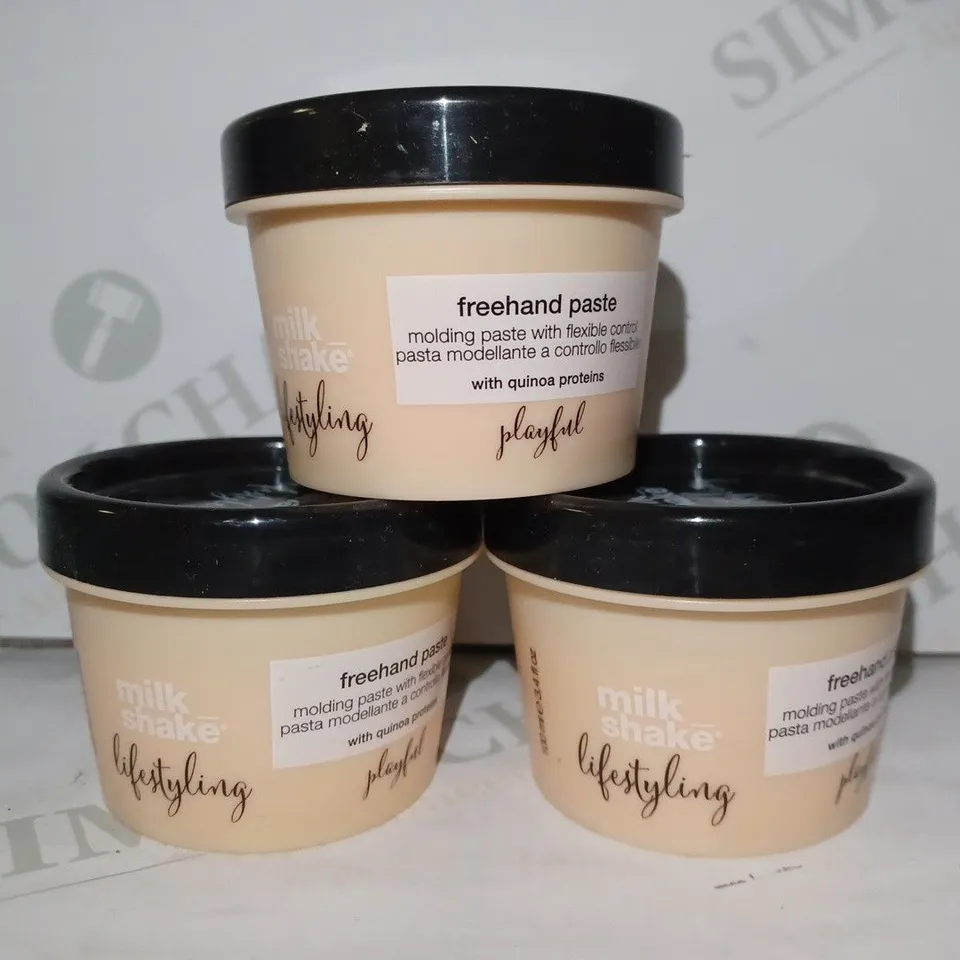 LOT OF 5 X 100ML MILK SHAKE LIFESTYLING FREEHAND PASTE