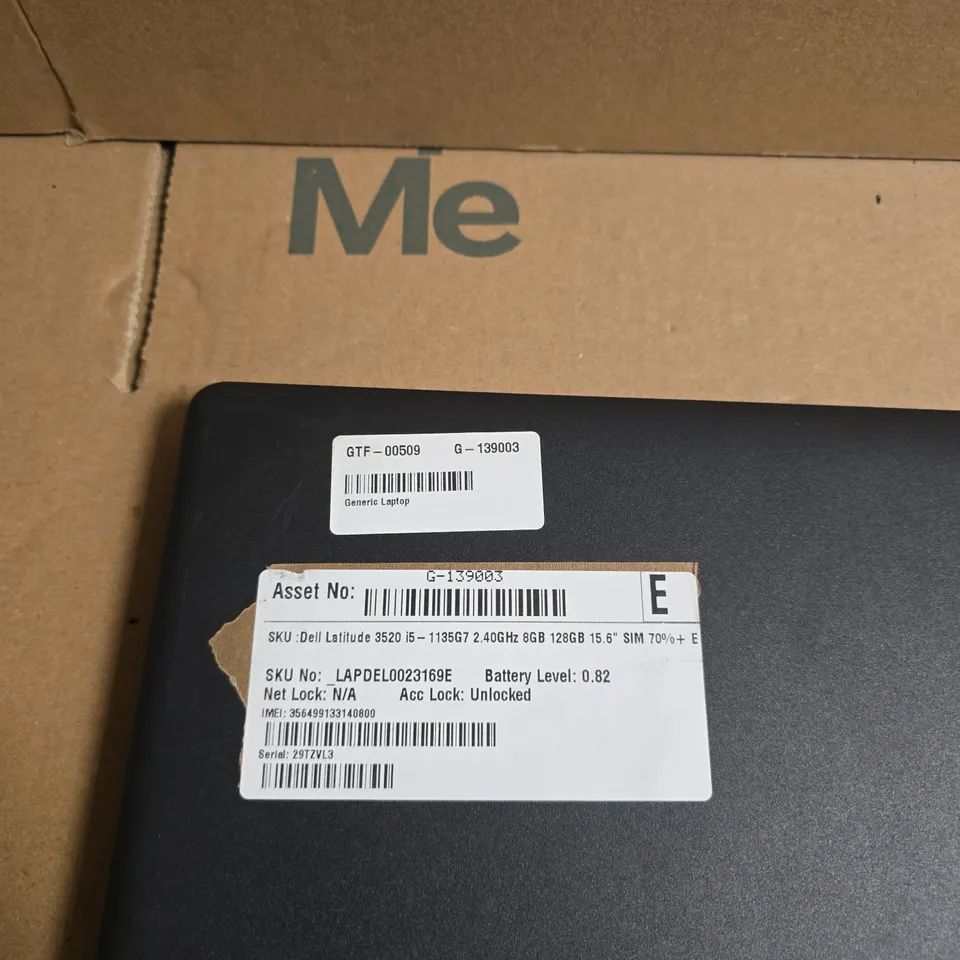 DELL LATITUDE 3520 LAPTOP – I5-1135G7, 8GB RAM, 128GB SSD, 15.6" DISPLAY
