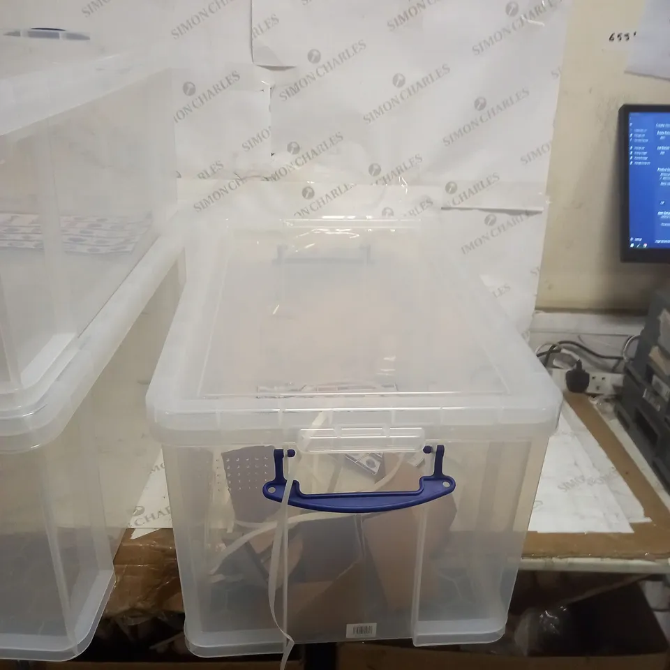 REALLY USEFUL CLEAR PLASTIC STORAGE BOX