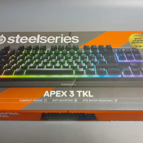 BOXED STEELSERIES APEX 3 TKL KEYBOARD