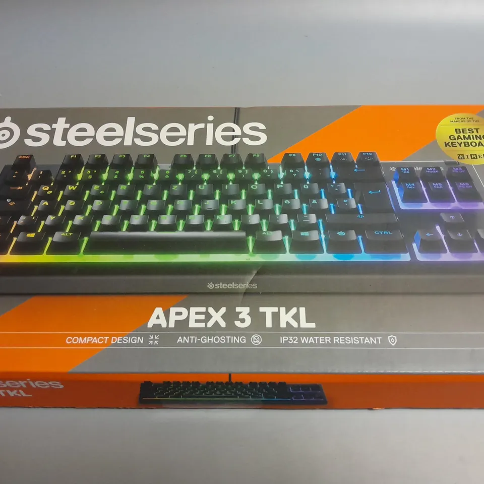 BOXED STEELSERIES APEX 3 TKL KEYBOARD