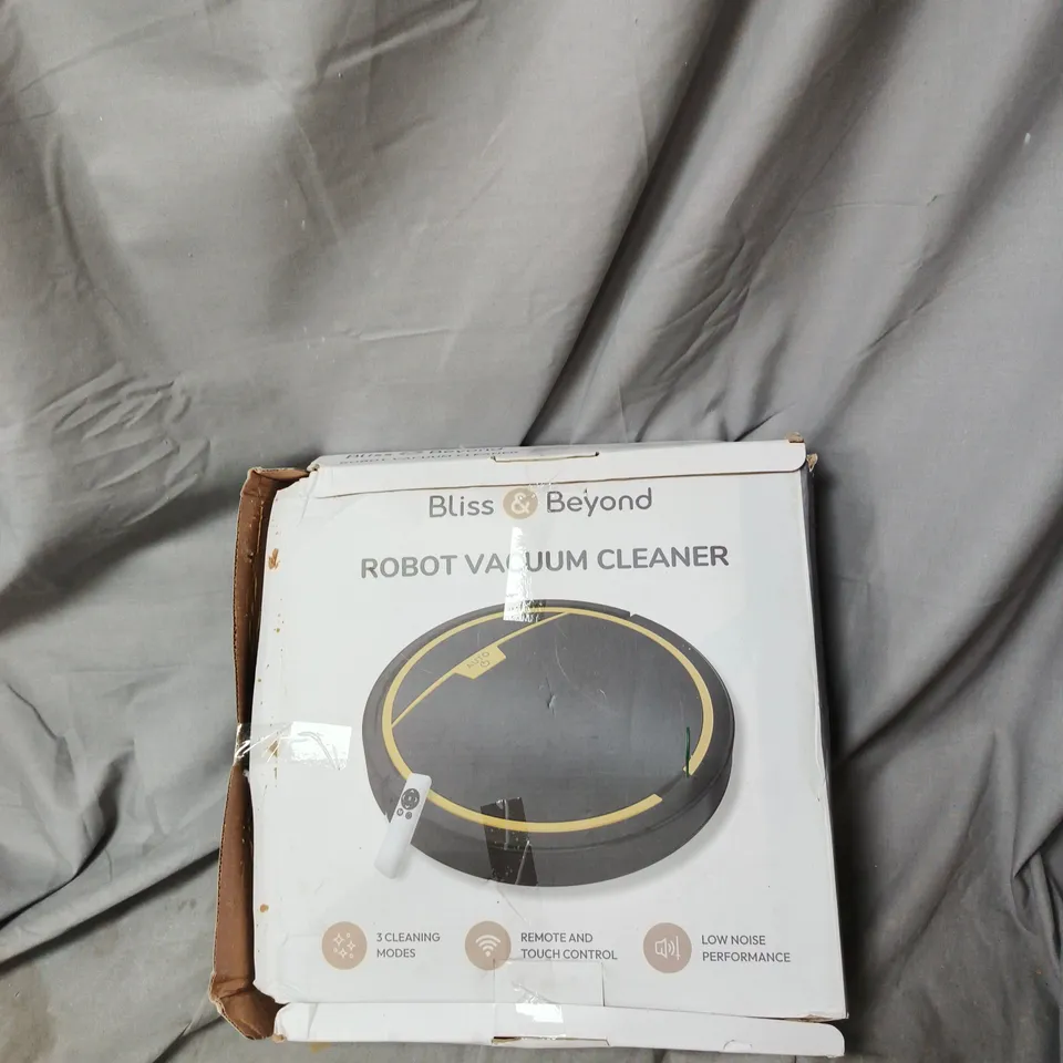 BLISS & BEYOND ROBOT VACUUM CLEANER (BOXED)