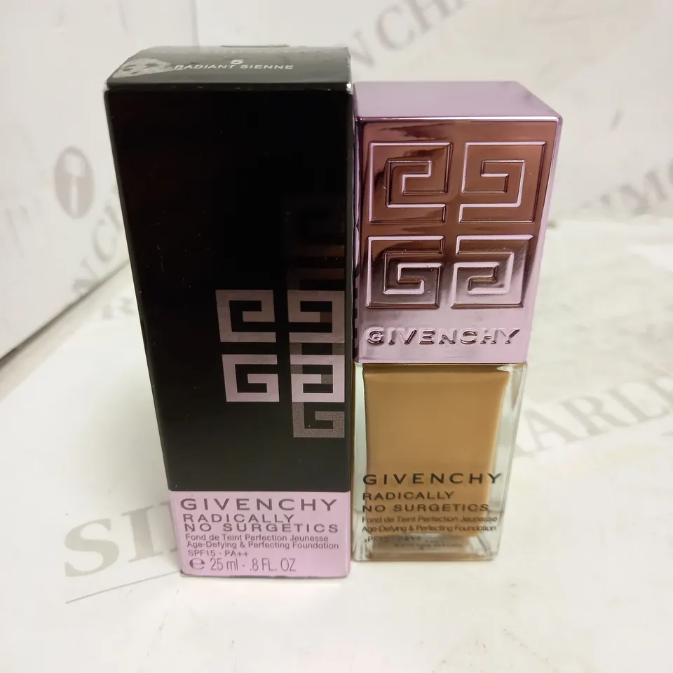 GIVENCHY RADICALLY NO SURGETICS AGE DEFYING & PERFECTING FOUNDATION 25ML IN 5 RADIANT SIENNE