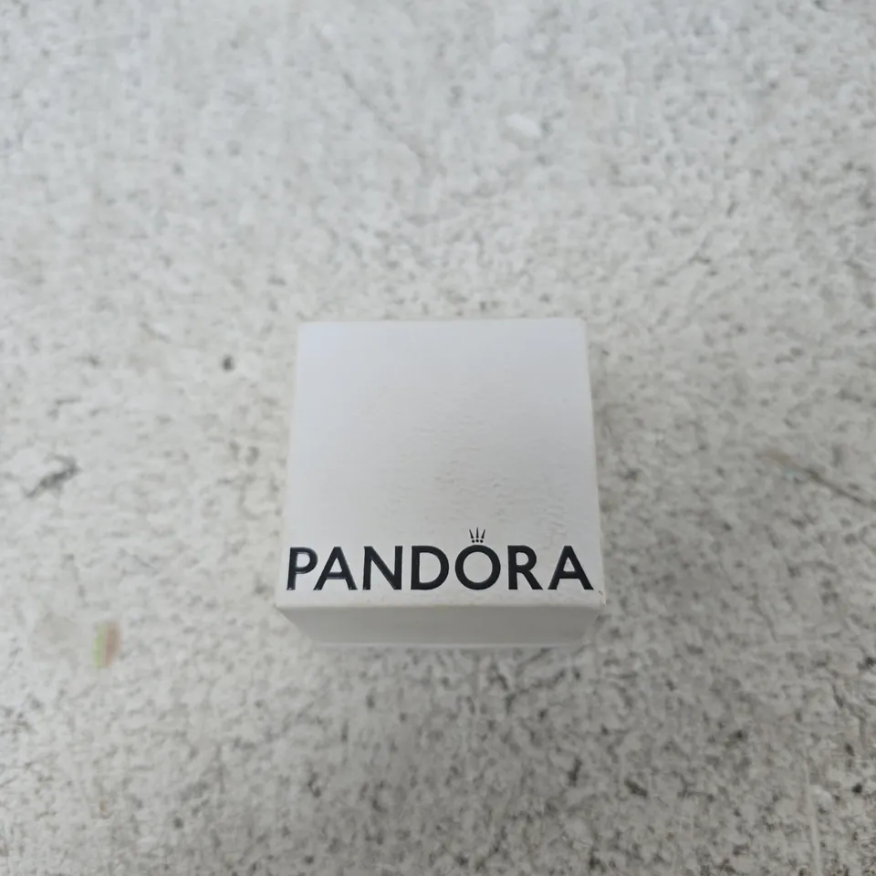 PANDORA INITIAL R CHARM – PAVÉ CRYSTAL LETTER R, SILVER-TONE (BOXED)