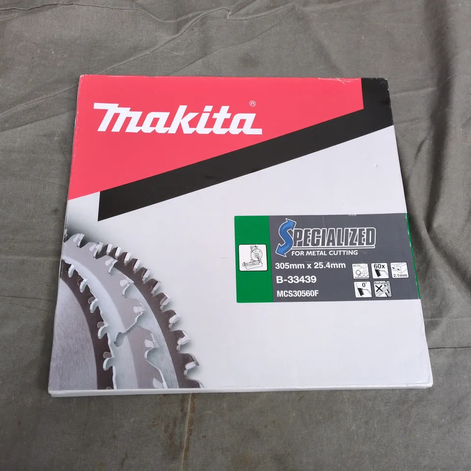 BOXED MAKITA B-33439 SPECIALIZED METAL CUTTING SAW BLADE