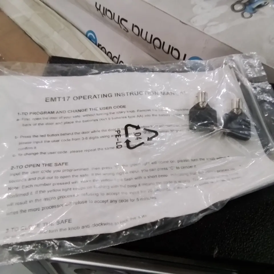 BOXED METAL CODE LOCK SAFE 