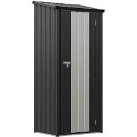 BOXED 2.6×1.8FT STORAGE CABINET METAL GARDEN SHED WITH LOCKABLE DOOR