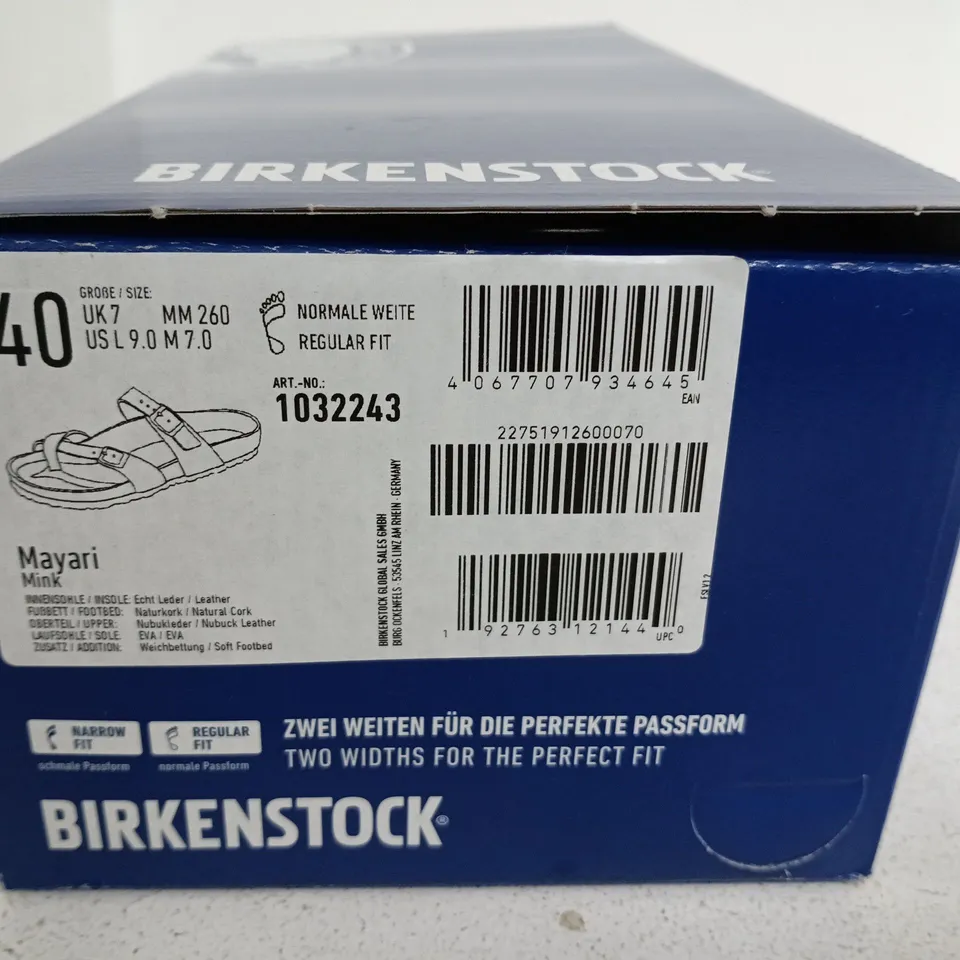BIRKENSTOCK MAYARI SIZE 7