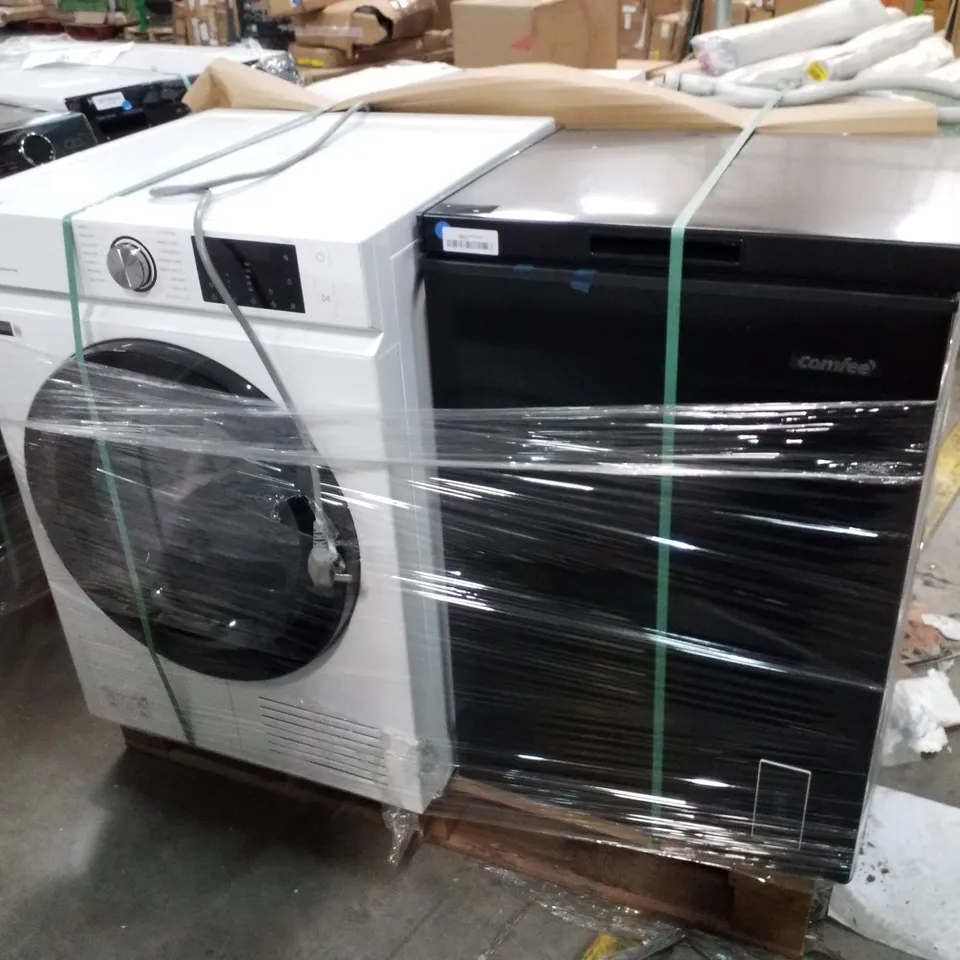 PALLET OF APPROXIMATELY 4 UNPROCESSED RAW RETURN WHITE GOODS TO INCLUDE;