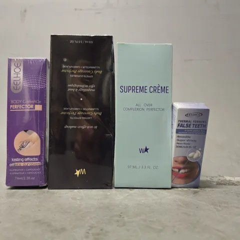 APPROXIMATELY 15 ASSORTED HEALTH & BEAUTY ITEMS TO INCLUDE - SUPREME CREME ,BODY COVERAGE PERFECTOR ETC