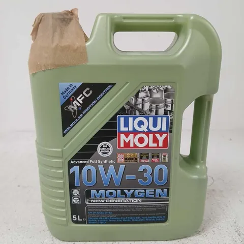 LIQUI MOLY 10W-30 MOLYGEN ADVANCED FULL SYNTHETIC MOTOR OIL, 5L