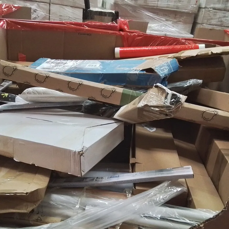 PALLET OF ASSORTED HOUSEHOLD GOODS AND PRODUCTS TO INCLUDE;3PCS PICTURE FRAMES,COMPUTER MAT,SHOWER SYSTEM