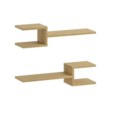 BOXED FORK MODERN FLOATING SHELF SET 18.2CM
