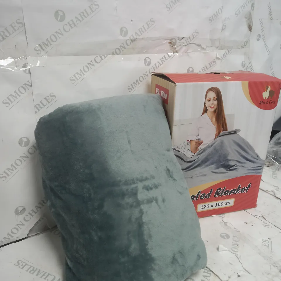 ELECTRIC HEATED BLANKET THROW FLANNEL 120X160CM