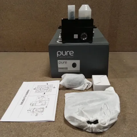 APPROX 6 x BOXED PURE BATHROOMS GIULIA CONCEALED 4 WAY DIVERTER VALVES - BLACK 