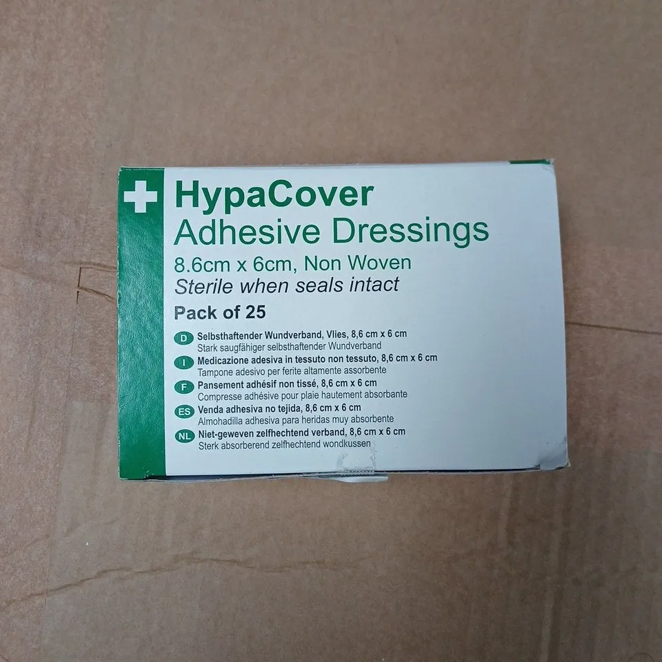 APPROXIMATELY 9 ASSORTED ITEMS INCLUDING FIRST AID KIT AND HYPA COVER DRESSINGS
